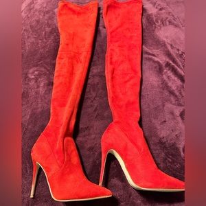 Steve Madden suede thigh high boots